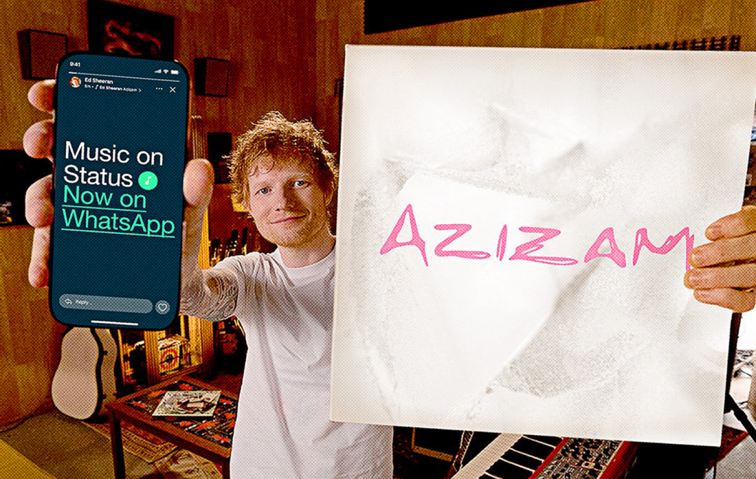 BERSAMA ED SHEERAN, WHATSAPP PERKENALKAN FITUR MUSIK DI STATUS